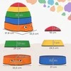 AIYAPLAY balansavimo akmenys vaikams, 5 vnt., neslystantys, sudedami, 2–8 metų, skirti naudoti viduje ir lauke