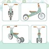 AIYAPLAY balansinis dviratukas mažyliams be pedalų, 3 tylūs ratai, 12-36 mėnesių berniukams ir mergaitėms, tinka naudoti lauke ir viduje, žalias