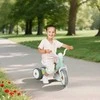 AIYAPLAY Balansinis dviratukas mažyliui be pedalų, 3 tylūs ratai, skirtas 12-36 mėnesių berniukams ir mergaitėms, naudojimui lauke ir viduje, žalias