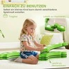 AIYAPLAY Balanso balnelis, 6 lenkti segmentai, sensoriniai iškilimai, 50 kg keliamoji galia, žalias