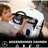 AIYAPLAY Elektrinis automobilis vaikams, Mercedes dizainas, 12V varikliai, nuotolinio valdymo pultelis, LED žibintai, muzika, vaikams nuo 3 iki 6 metų, Baltas