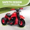 AIYAPLAY Elektrinis motociklas vaikams, 6V vaikiškas motociklas su muzika, burbuliukais, 2,5-3 km/h, vaikams nuo 2-5 metų