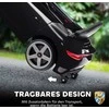 AIYAPLAY Elektrinis pasivažinėjimo automobilis vaikams, su nuotolinio valdymo pulteliu, muzika, garso signalu, USB, saugos diržu, 3-5 metų amžiaus, juodas