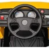 AIYAPLAY Elektrinis traktoriukas su kastuvu, 12 V vaikiškas važiuojantis traktoriukas, vaikiškas elektrinis automobilis su MP3 funkcija, vaikiška transporto priemonė su žibintais, 3-6 km/h, 3-5 metų vaikams, geltonos spalvos