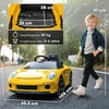 AIYAPLAY elektrinis vaikiškas automobilis, valdomas nuotoliniu būdu, muzika, garsinis signalas, USB, saugos diržas, 3-5 metams, geltonas