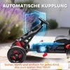 AIYAPLAY Gokartas su pedalais, vaikiškas pedalinis automobilis su stabdžiais, neslystantys ratai, metalinis rėmas, 3-6 metai, raudonas