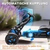 AIYAPLAY vaikiškas pedalinis kartingas su stabdžiais, neslystantys ratai, metalinis rėmas, 3-6 metai, mėlynas