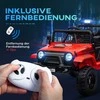 Aiyaplay Elektrinis vaikiškas automobilis HOMCOM, 12 V, 3-5 km/h visureigis su muzikos jungtimi, vaikiška transporto priemonė su 2,4G nuotolinio valdymo pulteliu, priekiniais žibintais, garsiniu signalu, elektrinė vaikiška transporto priemonė 3-6 metų vaikams, raudonas
