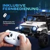 Aiyaplay HOMCOM vaikiškas elektromobilis, 12 V, 3-5 km/h visureigis su muzikos jungtimi, vaikiška transporto priemonė su 2,4 G nuotolinio valdymo pultu, priekiniais žibintais, garso signalu, elektrinis vaikiškas automobilis 3-6 metų vaikams, baltas