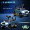 AIYAPLAY Land Rover vaikiškas elektrinis automobilis 2 in 1 6V vaikiškas automobilis su slankiojimo režimu, muzika, garsinis signalas, elektrinė transporto priemonė, slankiojantis automobilis, slankiojanti transporto priemonė su žibintais, 3 km/h, 1,5-5 metų vaikams, šviesiai mėlynos spalvos