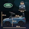 AIYAPLAY Land Rover vaikiškas elektrinis automobilis 2 in 1 6V vaikiškas automobilis su slankiojimo režimu, muzika, garsinis signalas, elektrinė transporto priemonė, slankiojantis automobilis, slankiojanti transporto priemonė su žibintais, 3 km/h, 1,5-5 metų vaikams, šviesiai mėlynos spalvos