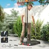 AIYAPLAY lauko krepšinio lankas vaikams, 210-260 cm aukščio reguliuojamas krepšinio stovas su ratukais, krepšinio sistema su stovu 6 metų ir vyresniems vaikams, raudona