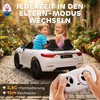 AIYAPLAY Maserati elektrinis automobilis vaikams, dvivietis, 12V varomas akumuliatoriumi, su nuotolinio valdymo pulteliu, LED žibintai, muzikos funkcija, baltas