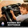 AIYAPLAY Maserati elektrinis automobilis vaikams, 2 vietų, 12V akumuliatoriaus veikimas, nuotolinio valdymo pultelis, LED žibintai, muzikos funkcija, juodas