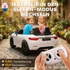 AIYAPLAY Maserati elektromobilis vaikams, dvivietis, 12V akumuliatorinis, su nuotolinio valdymo pultu, LED žibintais, muzikos funkcija, baltas