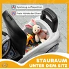 AIYAPLAY Mercedes-Benz C-Class vaikiškas paspirtukas-mašinėlė su garsiniu signalu, variklio garsais, daiktadėže, 18-36 mėn. vaikams, balta