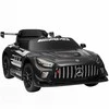 AIYAPLAY Mercedes elektrinis automobilis vaikams, 12V baterija, LED žibintai, muzikos funkcija, garsinis signalas, 3-8 metai, juodas