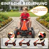 AIYAPLAY Pedalinis kartingas vaikams, reguliuojama sėdynė, EVA ratai, stabdys, sankaba, 3-8 metai, Raudonas