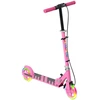AIYAPLAY Scooter Kids Sulankstomas vaikiškas motoroleris su reguliuojamu vairo aukščiu, 2 šviečiančiais ratais, rankiniu stabdžiu ir galinio stabdžio pedalu, skirtas 3-8 metų vaikams, rožinės spalvos