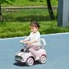 AIYAPLAY Vaikiškas automobilis su čiuožykla, vaikiška transporto priemonė, vaikiškas automobilis, automobilis su čiuožykla, su apsauga nuo užvažiavimo, čiuožykla vaikams, rožinis, 53 x 52 x 35 cm