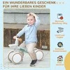 AIYAPLAY vaikiškas balansinis dviratis, paspirtukas nuo 1 metų, kūdikių paspiriamas dviratukas su TPU ratukais, be varžtų, dovana berniukams ir mergaitėms, žaislas mažyliams, žalia ir balta, 56 x 27 x 39 cm