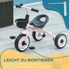 Aiyaplay Vaikiškas dviratukas su reguliuojama sėdyne, balansinis dviratukas su krepšeliu, skambutis, vaikiškas dviratukas su pedalais, skirtas 2-5 metų vaikams, metalinis, rožinis