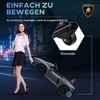 AIYAPLAY vaikiškas elektromobilis, 12 V, su 2,4 G nuotolinio valdymo pultu, muzika, amortizatoriais, žibintais, USB/MP3 jungtimi, atbulinės eigos funkcija, 3-5 km/h, vaikams nuo 3-5 metų, pilkas