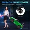 AIYAPLAY vaikiškas elektrinis automobilis 12 V vaikiškas automobilis su 2.4G nuotolinio valdymo pulteliu, USB, MP3, muzika, elektrinis automobilis su žibintais, švelniu paleidimu, atbulinės eigos funkcija, 3-5 km/h, skirtas 3-6 metų vaikams, žalias