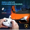 AIYAPLAY vaikiškas elektrinis automobilis 12V vaikiškas automobilis su 2.4G nuotolinio valdymo pulteliu, muzikinis, elektrinis automobilis su šviesomis, USB/MP3 jungtimi, atbulinės eigos funkcija, iki 5 km/h, 3-5 metų vaikams, oranžinis