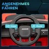 AIYAPLAY vaikiškas elektrinis automobilis 12V vaikiškas automobilis su 2.4G nuotolinio valdymo pulteliu, muzika, garso signalas, elektrinė transporto priemonė su LED žibintais, USB/MP3 jungtis, 3-5 km/h, 3-6 metų vaikams, raudona