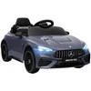 AIYAPLAY Vaikiškas elektrinis automobilis, Mercedes dizaino, su 12V varikliais, nuotolinio valdymo pultu, LED žibintais, muzika, vaikams nuo 3 iki 6 metų, pilkas