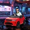 AIYAPLAY vaikiškas elektrinis automobilis 12V vaikiškas automobilis su 2.4G nuotolinio valdymo pulteliu, muzika, garso signalas, elektrinė transporto priemonė su LED žibintais, USB/MP3 jungtis, 3-5 km/h, 3-6 metų vaikams, raudona