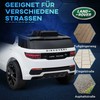AIYAPLAY vaikiškas elektromobilis 12V su 2,4G nuotolinio valdymo pulteliu, muzika, garso signalu, LED žibintais, USB/MP3 jungtimi, 3-5 km/val., 3-6 metų vaikams, baltas