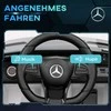 AIYAPLAY vaikiškas elektrinis automobilis 12 V vaikiškas automobilis su 2.4G nuotolinio valdymo pulteliu, USB, MP3, muzika, elektrinis automobilis su žibintais, švelniu paleidimu, atbulinės eigos funkcija, 3-5 km/h, skirtas 3-6 metų vaikams, baltas