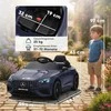AIYAPLAY Vaikiškas elektrinis automobilis, Mercedes dizaino, su 12V varikliais, nuotolinio valdymo pultu, LED žibintais, muzika, vaikams nuo 3 iki 6 metų, pilkas