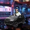 AIYAPLAY vaikiškas elektrinis automobilis 12V vaikiškas automobilis su 2.4G nuotolinio valdymo pulteliu, muzika, garso signalas, elektrinis automobilis su LED žibintais, USB/MP3 jungtis, 3-5 km/h, skirtas 3-6 metų vaikams, juodas