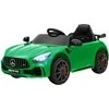 AIYAPLAY vaikiškas elektrinis automobilis 12 V vaikiškas automobilis su 2.4G nuotolinio valdymo pulteliu, USB, MP3, muzika, elektrinis automobilis su žibintais, švelniu paleidimu, atbulinės eigos funkcija, 3-5 km/h, skirtas 3-6 metų vaikams, žalias