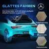 AIYAPLAY vaikiškas elektrinis automobilis 12 V vaikiškas automobilis su 2.4G nuotolinio valdymo pultu, USB, MP3 jungtimi, elektrinė transporto priemonė su žibintais, mokomaisiais ratais, pakabos sistema, 3-5 km/h, skirtas 3-6 metų vaikams, šviesiai mėlynos spalvos