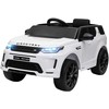 AIYAPLAY vaikiškas elektrinis automobilis 12V vaikiškas automobilis su 2.4G nuotolinio valdymo pulteliu, muzika, garso signalas, elektrinis automobilis su LED žibintais, USB/MP3 jungtis, 3-5 km/h, skirtas 3-6 metų vaikams, baltas