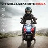 AIYAPLAY vaikiškas elektrinis motociklas, 12V vaikiškas motociklas su MP3, USB, LED žibintais, vaikiška transporto priemonė su ankstyvojo mokymosi funkcijomis, mokomaisiais ratais, 3 km/h, skirtas 3-6 metų vaikams, raudonos spalvos