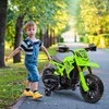 AIYAPLAY vaikiškas elektrinis motociklas, 6 V vaikiškas motociklas su mokomaisiais ratais, vaikiška transporto priemonė su garso signalu ir užvedimo garsu, 3 km/val., skirtas 3-8 metų vaikams, ne daugiau kaip 30 kg, žalias