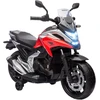 AIYAPLAY vaikiškas elektrinis motociklas, 12V vaikiškas motociklas su MP3, USB, LED žibintais, vaikiška transporto priemonė su ankstyvojo ugdymo funkcijomis, pagalbiniais ratukais, 3 km/h, 3–6 metų vaikams, raudonas