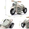 AIYAPLAY vaikiškas elektrinis motociklas, 6V vaikiškas motociklas su muzika, burbulais, vaikiška transporto priemonė su priekiniais žibintais, 2,5-3 km/val., 2-5 metų vaikams, maks. 30 kg, kreminės baltos spalvos