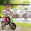AIYAPLAY vaikiškas elektrinis motociklas, 12V vaikiškas motociklas su muzika, vaikiška transporto priemonė su nuimamais mokomaisiais ratais, 2,4-5 km/val., skirtas 3-6 metų vaikams, ne daugiau kaip 30 kg, žalias