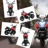 AIYAPLAY vaikiškas elektrinis motociklas, 12V vaikiškas motociklas su MP3, USB, LED žibintais, vaikiška transporto priemonė su ankstyvojo ugdymo funkcijomis, pagalbiniais ratukais, 3 km/h, 3–6 metų vaikams, raudonas