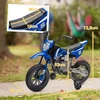 AIYAPLAY vaikiškas elektrinis motociklas, 12V motociklas vaikams su muzika, vaikiška transporto priemonė su nuimamais pagalbiniais ratukais, 2,4-5 km/val., 3-6 metų vaikams, maks. 30 kg, mėlynas