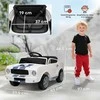 AIYAPLAY vaikiškas elektromobilis 12V su 2,4 GHz nuotolinio valdymo pultu, 2 varikliai, garsinis signalas, LED žibintai, muzika, baltas