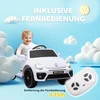 AIYAPLAY vaikiškas elektromobilis 12V, su 2,4G nuotolinio valdymo pulteliu, muzika, garsiniu signalu, LED šviesomis, USB/MP3 jungtimi, 3–5 km/h, 3–5 metų vaikams, baltas