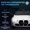 AIYAPLAY vaikiškas elektromobilis, automobilis vaikams su 2,4G nuotolinio valdymo pultu, pakaba, MP3, USB, LED žibintais, 3-5 metų amžiaus, baltas | Aosom