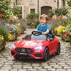 AIYAPLAY vaikiškas elektromobilis, Mercedes dizainas, 12V varikliai, nuotolinio valdymo pultelis, LED žibintai, muzika, 3-6 metų vaikams, raudonas